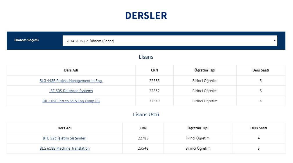 dersler